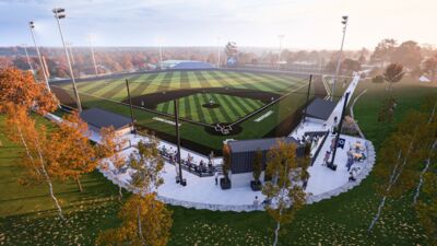 Architectural rendering of the ball field.