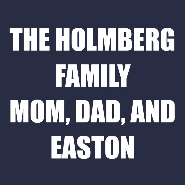 The Holmberg Family - Mom, Dad, and Easton