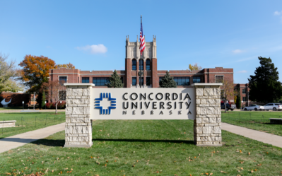 View of the sign in front of Weller